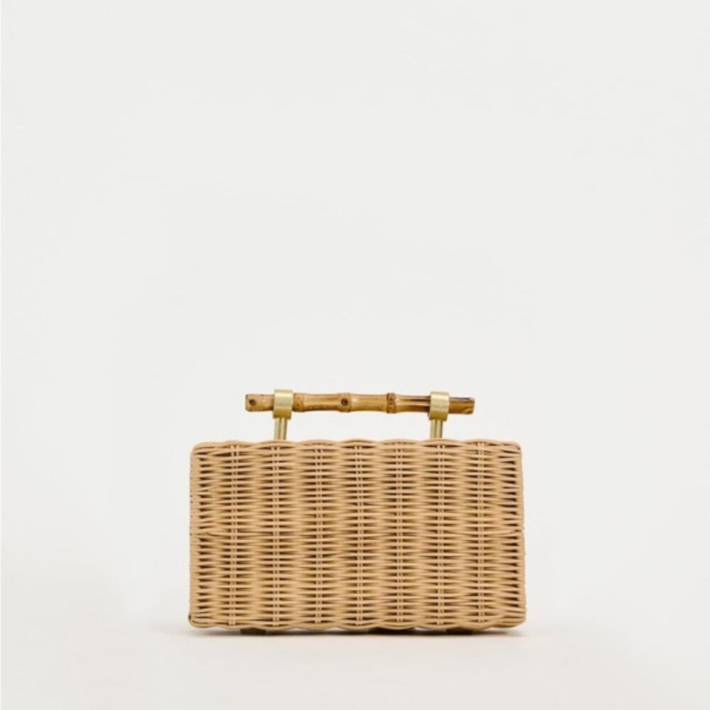 ZARA WOVEN BOX BAG - Picture 2 of 6